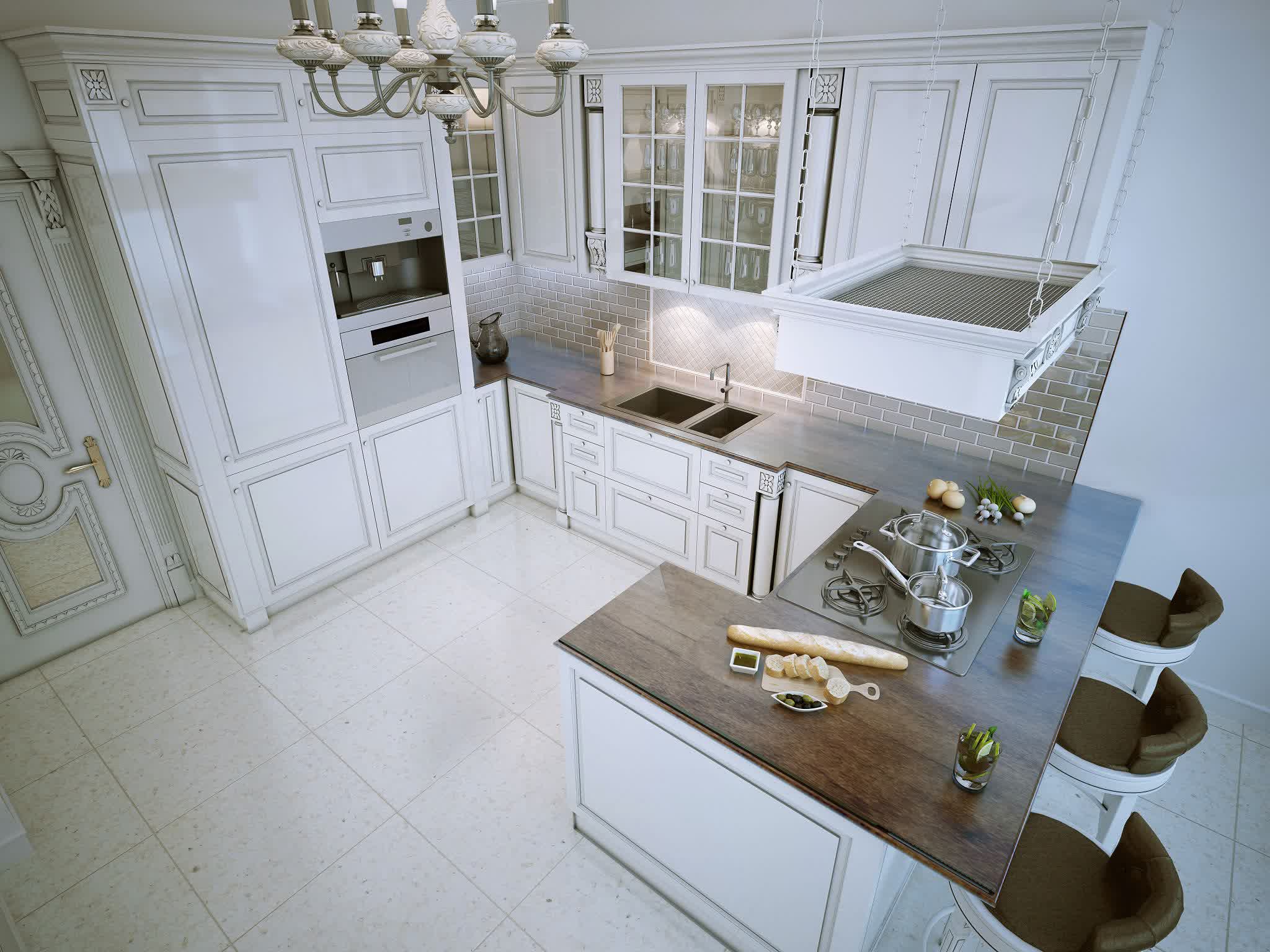L-shaped Kitchen